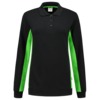 Tricorp Sweatshirt Polokragen Bicolor Damen Black-Lime 