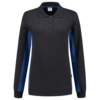 Tricorp Sweatshirt Polokragen Bicolor Damen Navy-Royalblue 