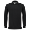 Tricorp Sweatshirt Polokragen Bicolor Black-Grey 