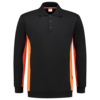 Tricorp Sweatshirt Polokragen Bicolor Black-Orange 