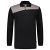Tricorp Sweatshirt Polokragen Bicolor Quernaht Black-Grey 