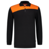 Tricorp Sweatshirt Polokragen Bicolor Quernaht Black-Orange 