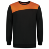 Tricorp Sweatshirt Bicolor Quernaht Black-Orange 