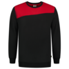 Tricorp Sweatshirt Bicolor Quernaht Black-Red 