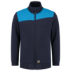 Tricorp Sweatjacke Bicolor Quernaht Ink-Turquoise 