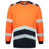 Tricorp Warnschutz Sweatshirt Bicolor Fluor Orange-Ink 