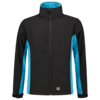 Tricorp Softshelljacke Bicolor Black-Turquoise 