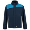 Tricorp Softshelljacke Bicolor Quernaht Ink-Turquoise 