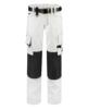 Tricorp Arbeitshose Canvas Cordura-Besatz White-Darkgrey 