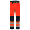 Tricorp Warnschutz Arbeitshose Bicolor Fluor Red-Ink 