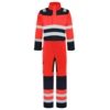 Tricorp Warnschutz Overall Bicolor Fluor Red-Ink 