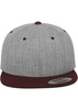 Classic Snapback 2-Tone h.grey/maroon 