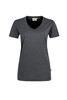 HAKRO Damen V-Shirt Classic anthrazit 