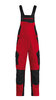 FHB PASCAL Latzhose  rot-schwarz 