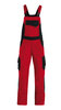 FHB ECKHARD Latzhose  rot-schwarz 