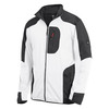 FHB RALF Jersey-Fleece-Jacke  weiß- anthrazit 