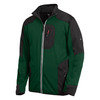 FHB RALF Jersey-Fleece-Jacke  grün-schwarz 