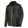 FHB RALF Jersey-Fleece-Jacke  oliv-schwarz 