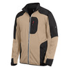 FHB RALF Jersey-Fleece-Jacke  beige-schwarz 