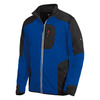 FHB RALF Jersey-Fleece-Jacke  royal-schwarz 