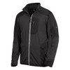 FHB RALF Jersey-Fleece-Jacke  anthrazit-schwarz 