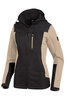 FHB JULIA Softshell-Jacke Damen  beige-schwarz 