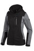 FHB JULIA Softshell-Jacke Damen  grau-schwarz 