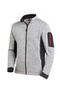 FHB CHRISTOPH Strick-Fleece-Jacke Herren  grau-schwarz 
