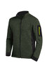 FHB CHRISTOPH Strick-Fleece-Jacke Herren  oliv-schwarz 