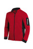 FHB CHRISTOPH Strick-Fleece-Jacke Herren  rot-schwarz 