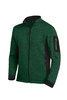 FHB CHRISTOPH Strick-Fleece-Jacke Herren  grün-schwarz 