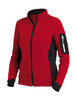 FHB MARIEKE Strick-Fleece-Jacke Damen  rot-schwarz 