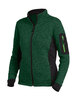 FHB MARIEKE Strick-Fleece-Jacke Damen  grün-schwarz 
