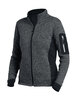 FHB MARIEKE Strick-Fleece-Jacke Damen  anthrazit-schwarz 