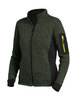 FHB MARIEKE Strick-Fleece-Jacke Damen  oliv-schwarz 