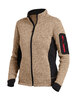 FHB MARIEKE Strick-Fleece-Jacke Damen  beige-schwarz 