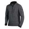 FHB PATRICK Strick-Fleece-Troyer  anthrazit-schwarz 