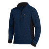 FHB PATRICK Strick-Fleece-Troyer  marine-schwarz 