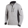 FHB PATRICK Strick-Fleece-Troyer  grau-schwarz 