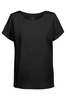 Chiffon-Bluse 1/4 RF schwarz  